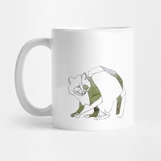 Polygon Racoon Mug